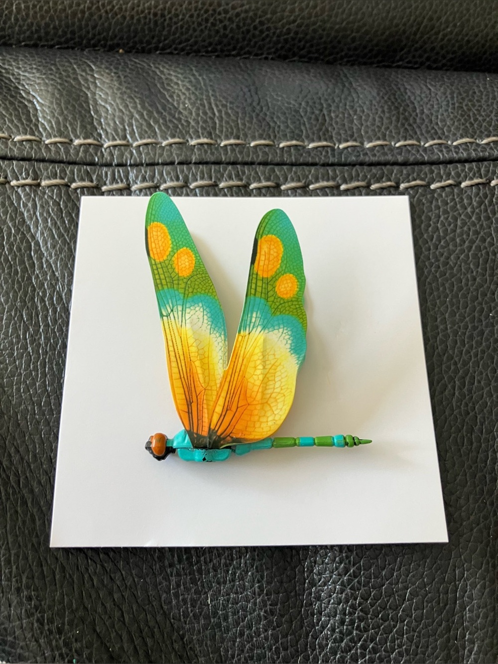 Colorful Dragonfly  - Green & Yellow - Picture 2 of 5